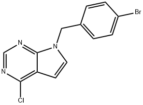 JR-13958, 7-(4-Bromobenzyl)-4-chloro-7H-pyrrolo[2,3-d]pyrimidine, 97% Structural