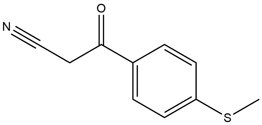 JR-13706, 3-(4-(Methylthio)phenyl)-3-oxopropanenitrile, 97% Structural