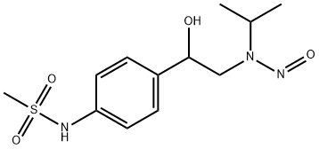 Methanesulfonamide, N-[4-[1-hydroxy-2-[(1-methylethyl)nitrosoamino]ethyl]phenyl]- Structural