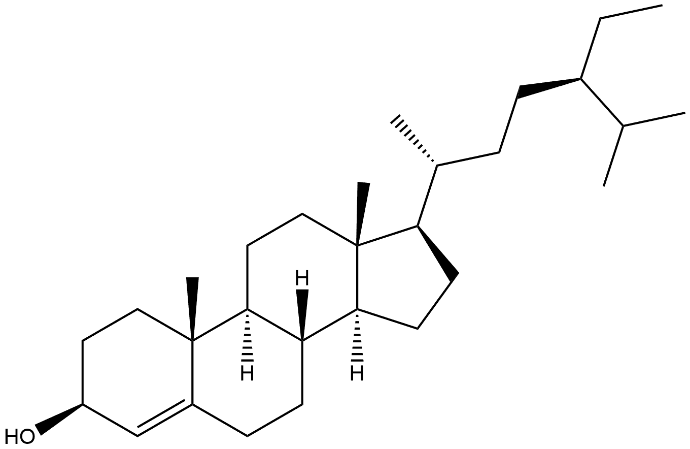 Stigmast-4-en-3-ol, (3β)- Structural