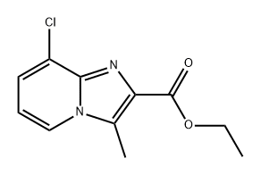 Imidazo[1,2-a]pyridine-2-carboxylic acid, 8-chloro-3-methyl-, ethyl ester Structural