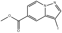 Pyrazolo[1,5-a]pyridine-5-carboxylic acid, 3-iodo-, methyl ester Structural