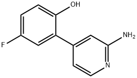 Phenol, 2-(2-amino-4-pyridinyl)-4-fluoro- Structural