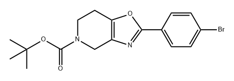 Oxazolo[4,5-c]pyridine-5(4H)-carboxylic acid, 2-(4-bromophenyl)-6,7-dihydro-, 1,1-dimethylethyl ester Structural