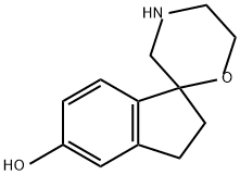 Spiro[1H-indene-1,2'-morpholin]-5-ol, 2,3-dihydro- Structural