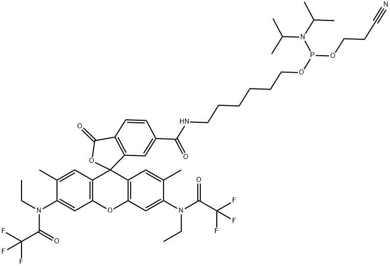 R6G phosphoramidite, 6-isomer Structural