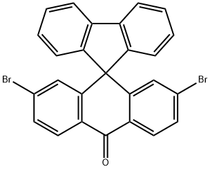 Spiro[anthracene-9(10H),9'-[9H]fluoren]-10-one, 2,7-dibromo- Structural
