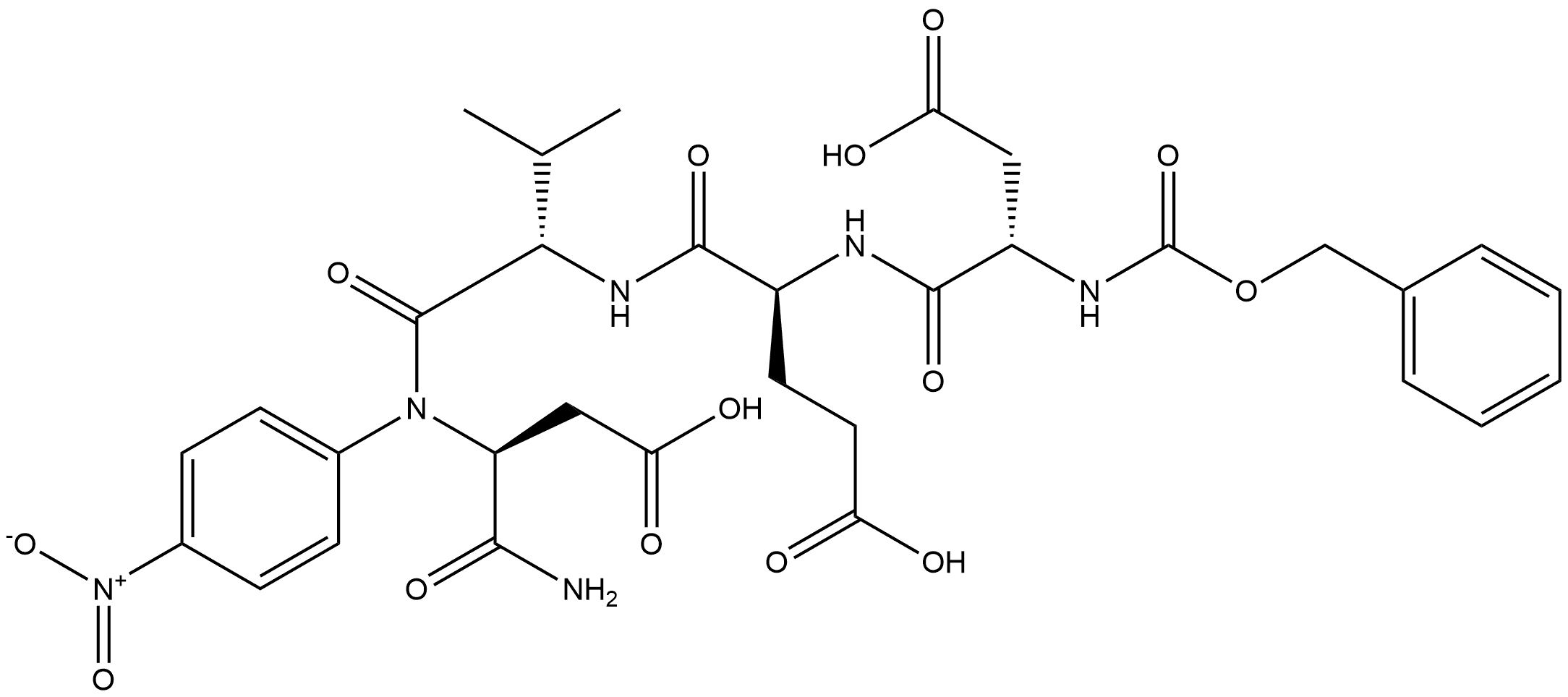 Z-Glu-Asp-Val-Glu-p-nitroanilide Structural