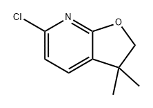 Furo[2,3-b]pyridine, 6-chloro-2,3-dihydro-3,3-dimethyl- Structural