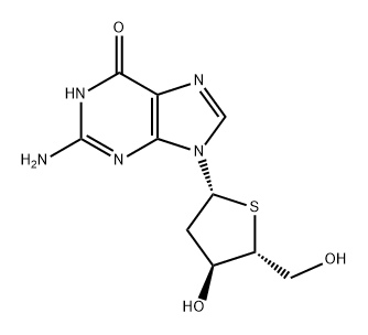 Guanosine, 2'-deoxy-4'-thio- (9CI) Structural