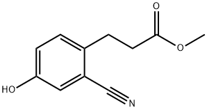 Methyl 2-cyano-4-hydroxyphenylpropanoate Structural