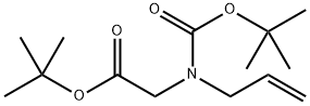 Glycine, N-[(1,1-dimethylethoxy)carbonyl]-N-2-propen-1-yl-, 1,1-dimethylethyl ester Structural