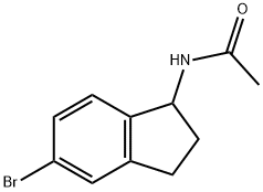 N-(5-bromo-2,3-dihydro-1H-inden-1-yl)acetamide Structural