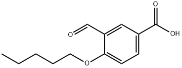 Benzoic acid, 3-formyl-4-(pentyloxy)- Structural