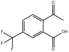 Benzoic acid, 2-acetyl-5-(trifluoromethyl)- Structural