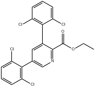 Ethyl 3,5-bis(2,6-dichlorophenyl)picolinate Structural