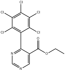 Ethyl 4-(perchlorophenyl)pyrimidine-5-carboxylate Structural