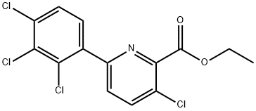 Ethyl 3-chloro-6-(2,3,4-trichlorophenyl)picolinate Structural