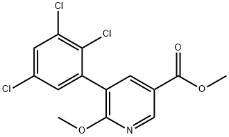 Methyl 6-methoxy-5-(2,3,5-trichlorophenyl)nicotinate