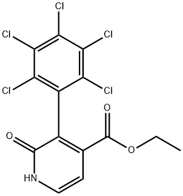 Ethyl 2-hydroxy-3-(perchlorophenyl)isonicotinate Structural
