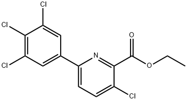 Ethyl 3-chloro-6-(3,4,5-trichlorophenyl)picolinate Structural