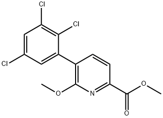 Methyl 6-methoxy-5-(2,3,5-trichlorophenyl)picolinate Structural