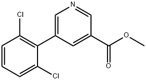 Methyl 5-(2,6-dichlorophenyl)nicotinate Structural