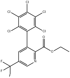 Ethyl 3-(perchlorophenyl)-5-(trifluoromethyl)picolinate Structural