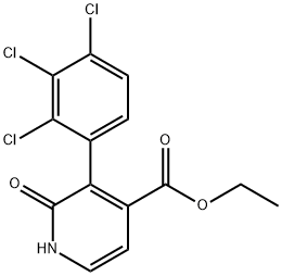 Ethyl 2-hydroxy-3-(2,3,4-trichlorophenyl)isonicotinate Structural
