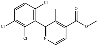 Methyl 3-methyl-2-(2,3,6-trichlorophenyl)isonicotinate Structural