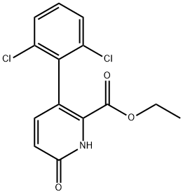 Ethyl 3-(2,6-dichlorophenyl)-6-hydroxypicolinate Structural