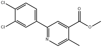 Methyl 2-(3,4-dichlorophenyl)-5-methylisonicotinate Structural
