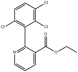 Ethyl 2-(2,3,6-trichlorophenyl)nicotinate Structural