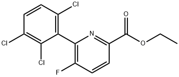 Ethyl 5-fluoro-6-(2,3,6-trichlorophenyl)picolinate Structural