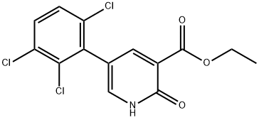 Ethyl 2-hydroxy-5-(2,3,6-trichlorophenyl)nicotinate Structural