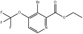 Ethyl 3-bromo-4-(trifluoromethoxy)pyridine-2-carboxylate Structural