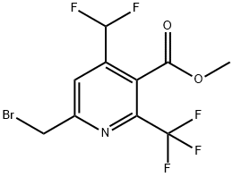 Methyl 6-(bromomethyl)-4-(difluoromethyl)-2-(trifluoromethyl)pyridine-3-carboxylate Structural
