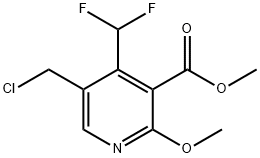 Methyl 5-(chloromethyl)-4-(difluoromethyl)-2-methoxypyridine-3-carboxylate Structural