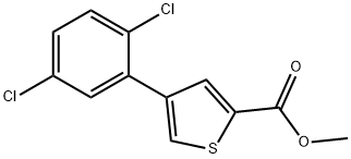 Methyl 4-(2,5-dichlorophenyl)thiophene-2-carboxylate Structural