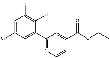 Ethyl 2-(2,3,5-trichlorophenyl)isonicotinate Structural
