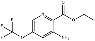 Ethyl 3-amino-5-(trifluoromethoxy)pyridine-2-carboxylate Structural