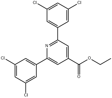Ethyl 2,6-bis(3,5-dichlorophenyl)isonicotinate Structural
