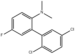 Dimethyl-(2',5'-dichloro-5-fluoro-biphenyl-2-yl)-amine Structural