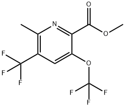 Methyl 2-methyl-5-(trifluoromethoxy)-3-(trifluoromethyl)pyridine-6-carboxylate Structural