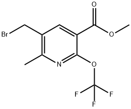 Methyl 3-(bromomethyl)-2-methyl-6-(trifluoromethoxy)pyridine-5-carboxylate Structural
