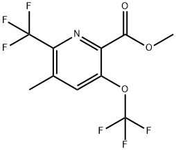Methyl 3-methyl-5-(trifluoromethoxy)-2-(trifluoromethyl)pyridine-6-carboxylate Structural