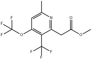 Methyl 6-methyl-4-(trifluoromethoxy)-3-(trifluoromethyl)pyridine-2-acetate