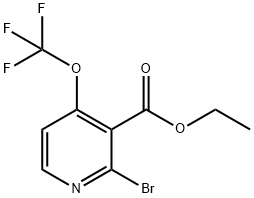 Ethyl 2-bromo-4-(trifluoromethoxy)pyridine-3-carboxylate Structural