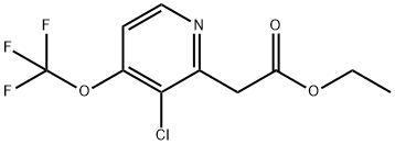 Ethyl 3-chloro-4-(trifluoromethoxy)pyridine-2-acetate Structural