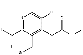 Methyl 3-(bromomethyl)-2-(difluoromethyl)-5-methoxypyridine-4-acetate Structural